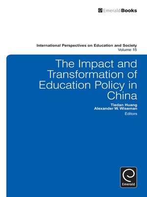 cover image of International Perspectives on Education and Society, Volume 15